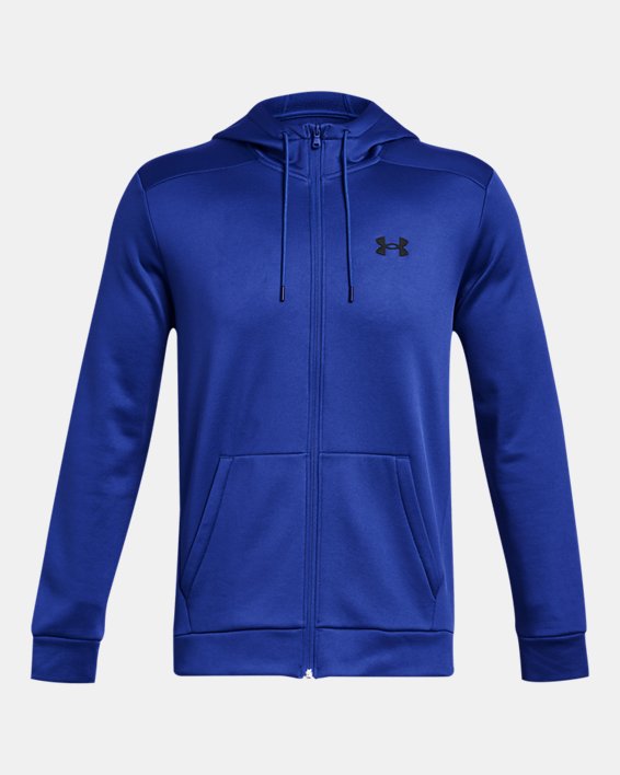 Men's Armour Fleece® Full-Zip Hoodie, Blue, pdpMainDesktop image number 4